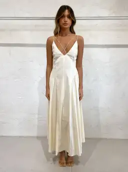 Camilla And Marc Antelao Dress in Cream Size 10 for rent on The Volte - image 5