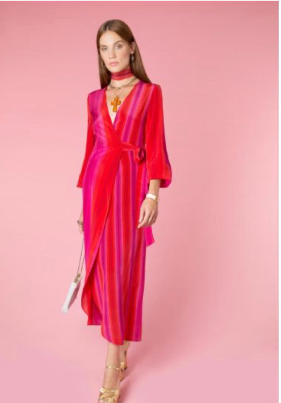 Rixo London Marni Studio Stripe Size AU 12 for rent on The Volte - main image