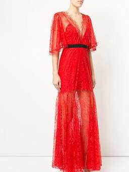 Alice McCall Look Good Feel Good Gown Red Lace Size 14 for rent on The Volte - image 1