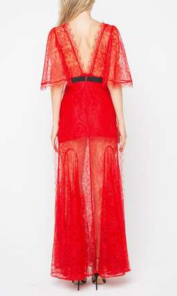 Alice McCall Look Good Feel Good Gown Red Lace Size 14 for rent on The Volte - image 3