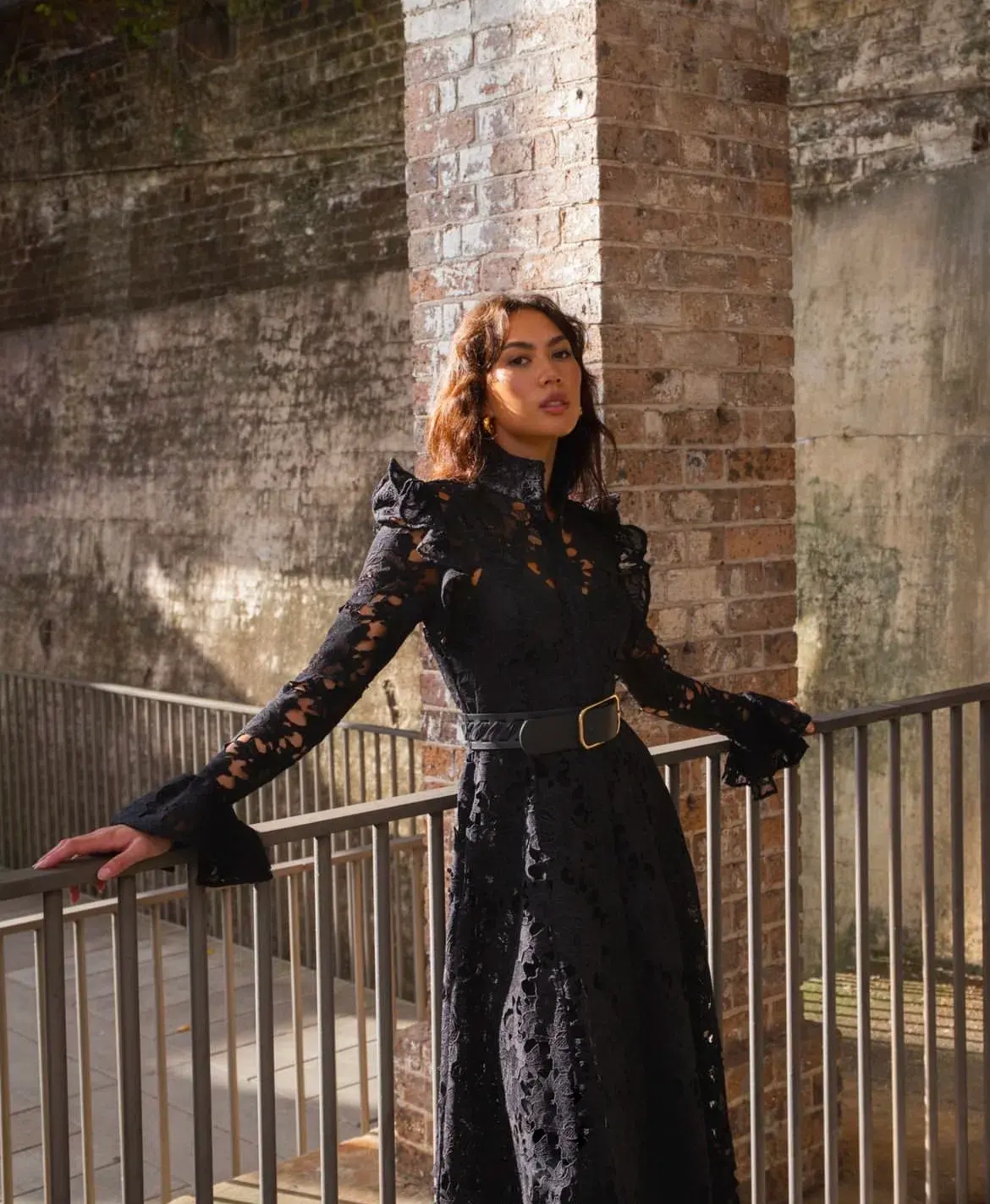 Leo Lin Aliyah Dress Black Size AU 12 - Image 1