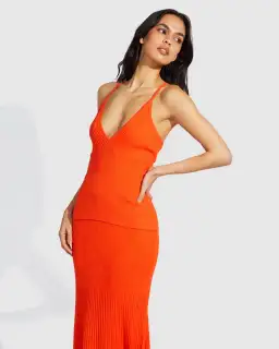 Alice McCall Michelle Knit Cami Orange Size AU 10 for rent on The Volte - image 2