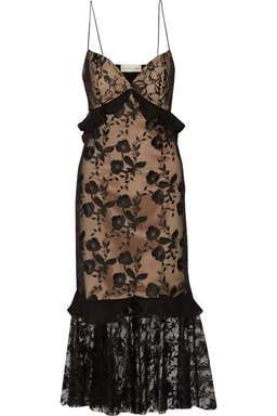 Sachin & Babi - Paris Ruffled Lace Midi Dress Size 10 for rent on The Volte - image 4