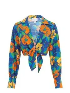 Alice McCall Giselle Top & Shorts Set Mazarine Size 6 for rent on The Volte - main image