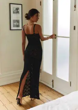 Arcina Ori Margot Black Lace Maxi Dress Size S/Au 8 for rent on The Volte - image 4