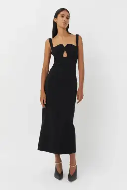 Camilla & Marc Brixton Midi Dress In Black Size 8 for rent on The Volte - image 1