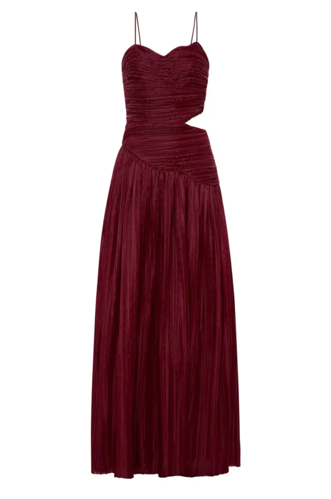 Aje Laurier Wave Maxi Dress Burgundy Size 12 / L for rent on The Volte - main image