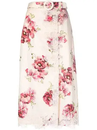 Zimmermann High Tide Applique Tunic Size 2/12au And Skirt Size 1/Au 10 for rent on The Volte - main image