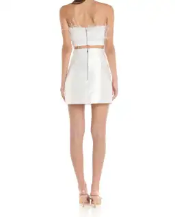 Eliyah the label Simone Skirt White Size 12 for rent on The Volte - image 2