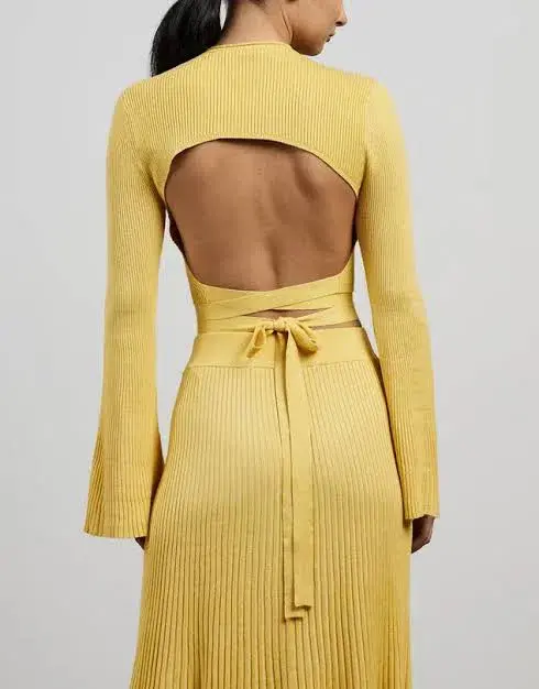 Hansen And Gretel Knit Set Sunshine Yellow Size 6 for rent on The Volte - main image