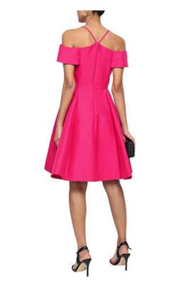 Halston Heritage Cold Shoulder Dress Fushia Size 10