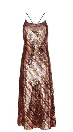 Rixo Sylie sequinned embellished midi dress Size 12 for rent on The Volte - image 6