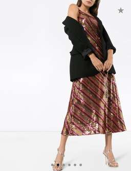 Rixo Sylie sequinned embellished midi dress Size 12 for rent on The Volte - image 2