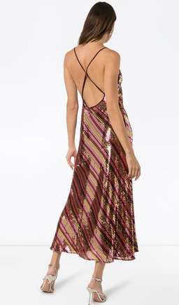 Rixo Sylie sequinned embellished midi dress Size 12 for rent on The Volte - image 4