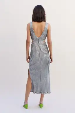 Suboo Ana Sleeveless Maxi Dress Silver Size XS / AU 6 for rent on The Volte - image 3