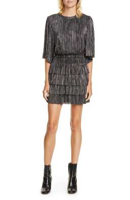 Iro Cuzco Silver Black Metallic Dress Size 12 for rent on The Volte - image 1