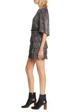 Iro Cuzco Silver Black Metallic Dress Size 12 for rent on The Volte - image 3
