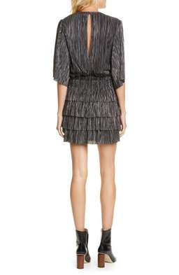 Iro Cuzco Silver Black Metallic Dress Size 12 for rent on The Volte - image 2