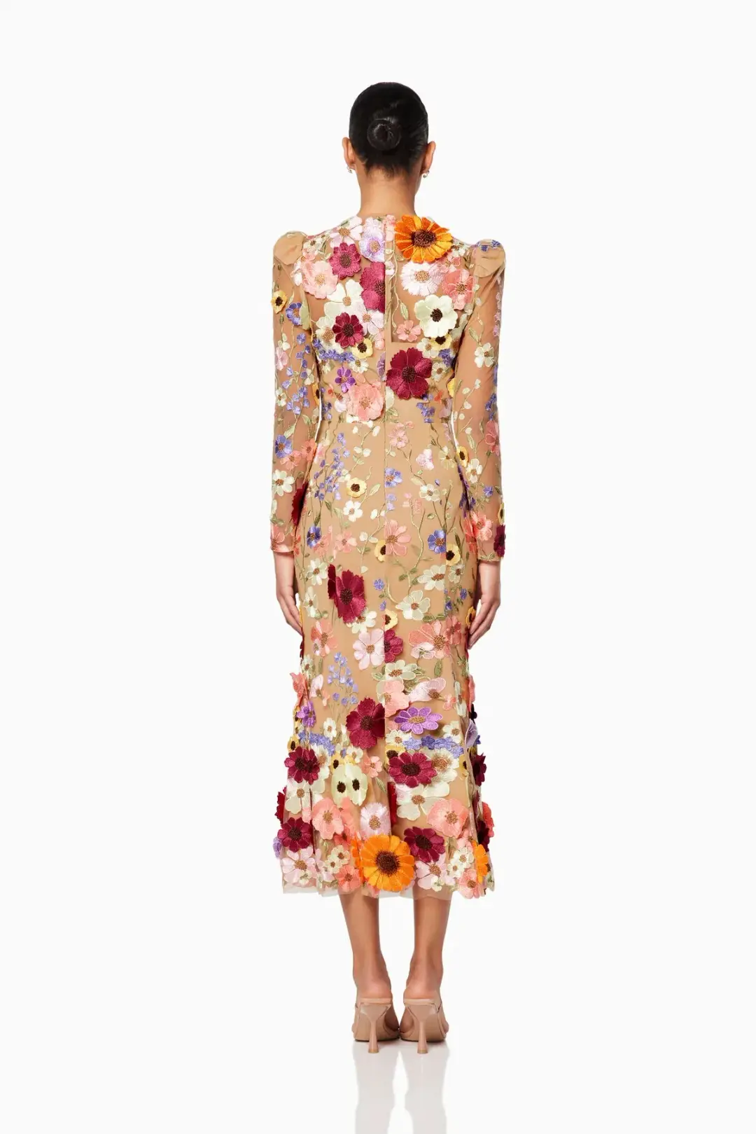 Elliatt Floral Embellished Lace Shannon Dress Floral Size AU 6 for rent on The Volte - main image
