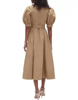 Aje Woodland Utility Midi Dress Beige Size AU 12 for rent on The Volte - image 2
