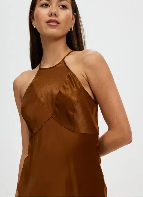 Sass & Bide Occasional Mix Dress Brown Size 16 - Image 3
