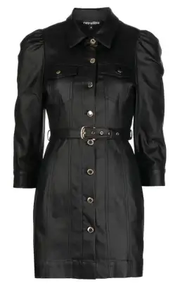 Retrofete Lema Mini Dress Coated Black Size M / AU 10 for rent on The Volte - image 4