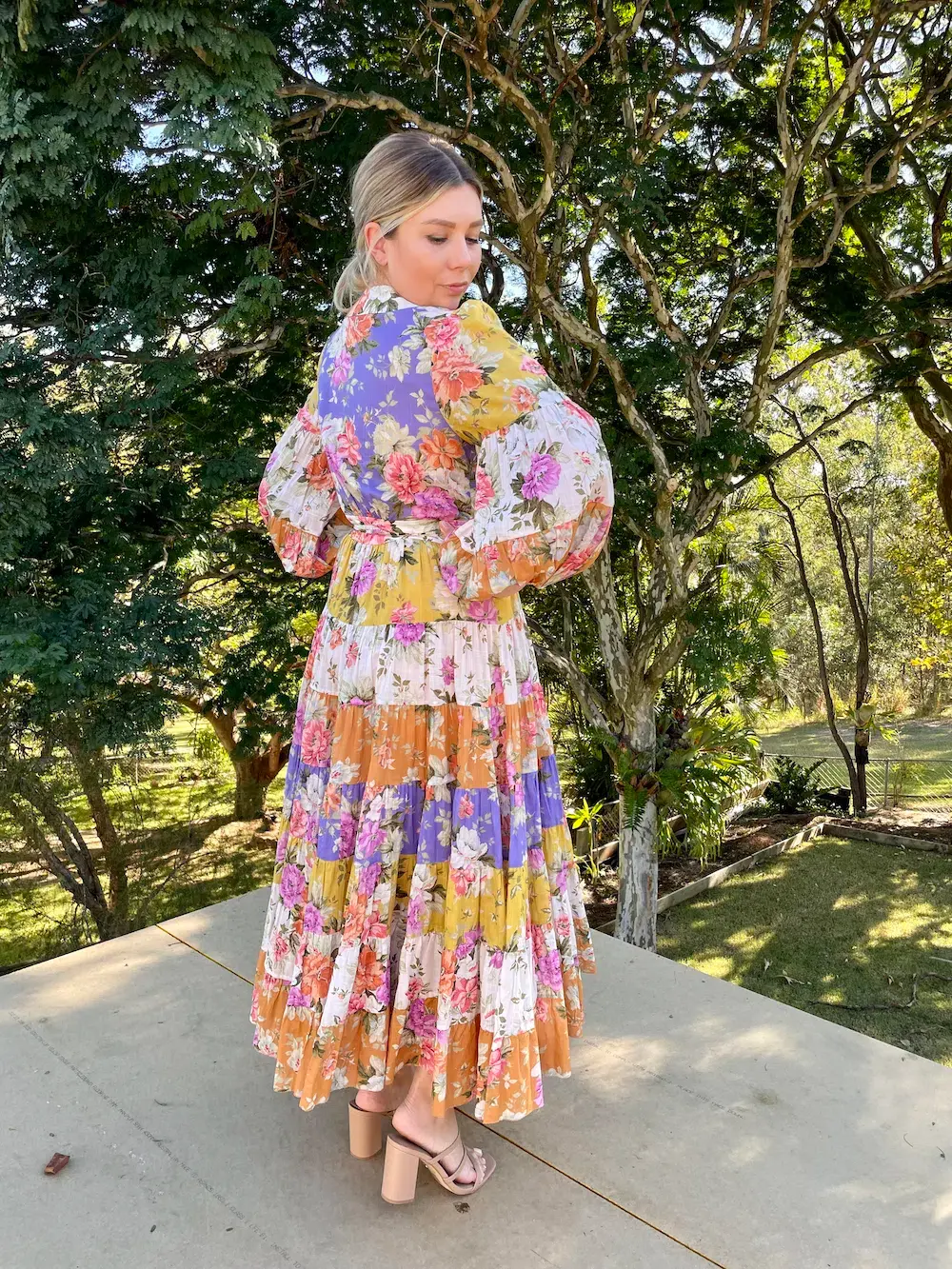 Zimmermann The Pattie Wrap Midi Dress in Spliced Size 2/ Au 12 for rent on The Volte - main image