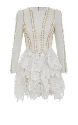 Zimmerman Coaster Corset Laced Dress in Ivory Size 0 / AU 8 for rent on The Volte - image 4