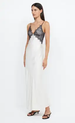 Bec & Bridge Emery Lace Maxi Dress White/Black Size 6 for rent on The Volte - image 3