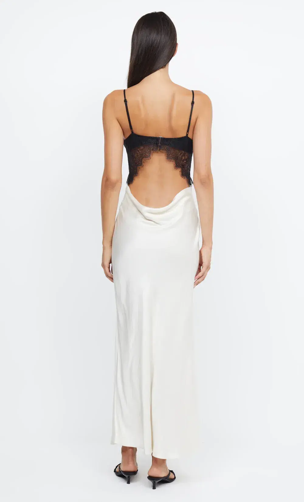 Bec & Bridge Emery Lace Maxi Dress White/Black Size 6 for rent on The Volte - main image