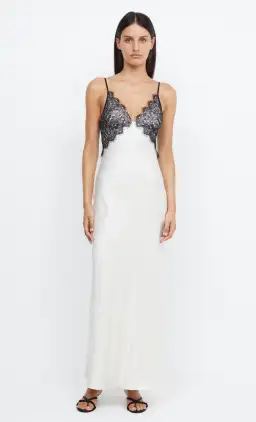 Bec & Bridge Emery Lace Maxi Dress White/Black Size 6 for rent on The Volte - image 1