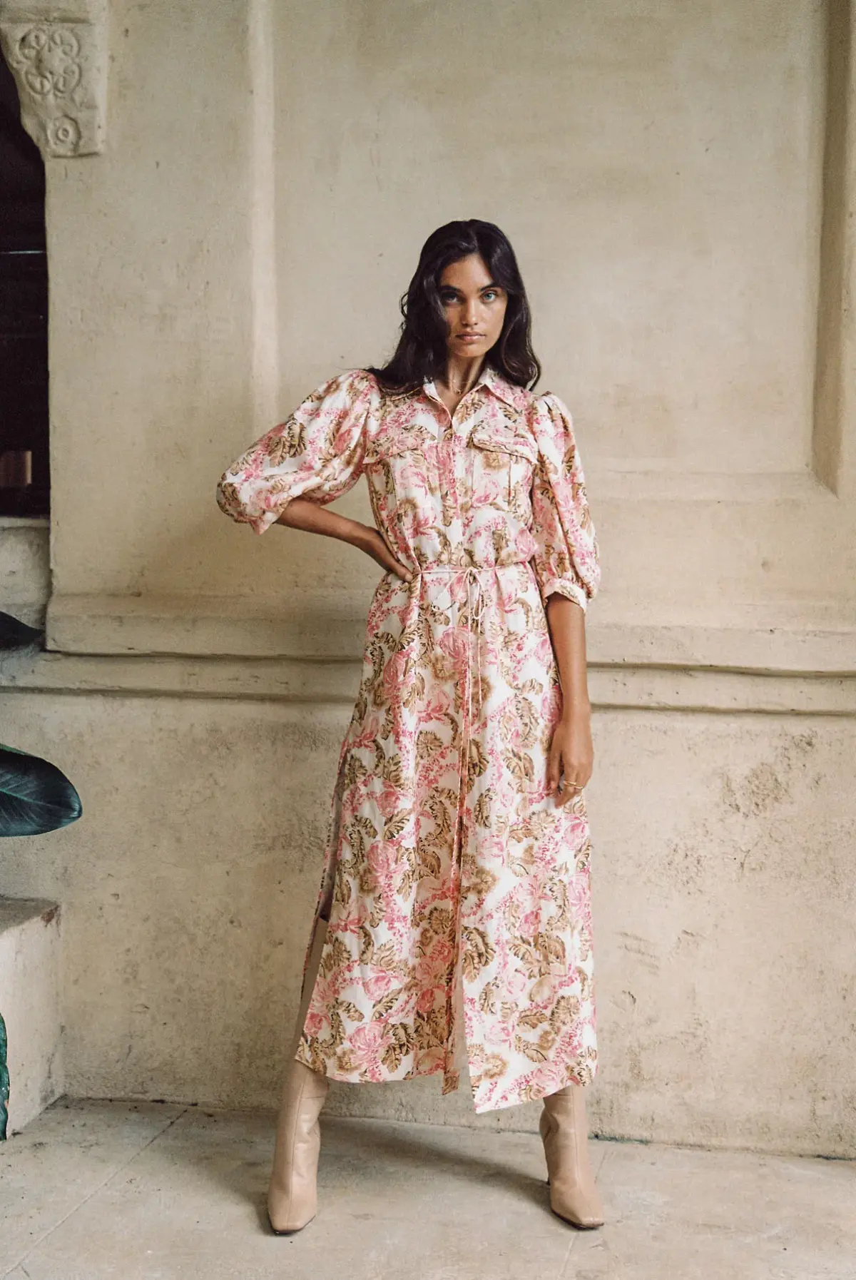 Significant Other Deanna Dress Sangria Floral Size 10 - Image 1