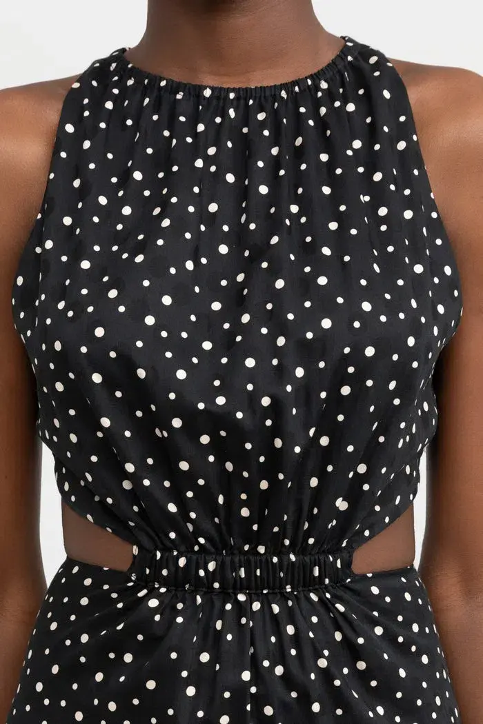 Significant Other Poppy Dress Black Cream Polka Print Size 10 for rent on The Volte - main image