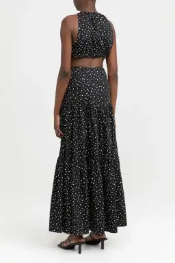Significant Other Poppy Dress Black Cream Polka Print Size 10 for rent on The Volte - image 3