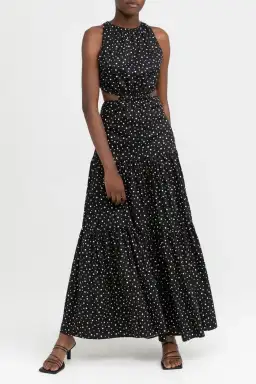 Significant Other Poppy Dress Black Cream Polka Print Size 10 for rent on The Volte - image 1