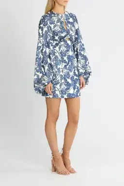 Significant Other Holly Mini Dress Blue Print Size 8 for rent on The Volte - image 2