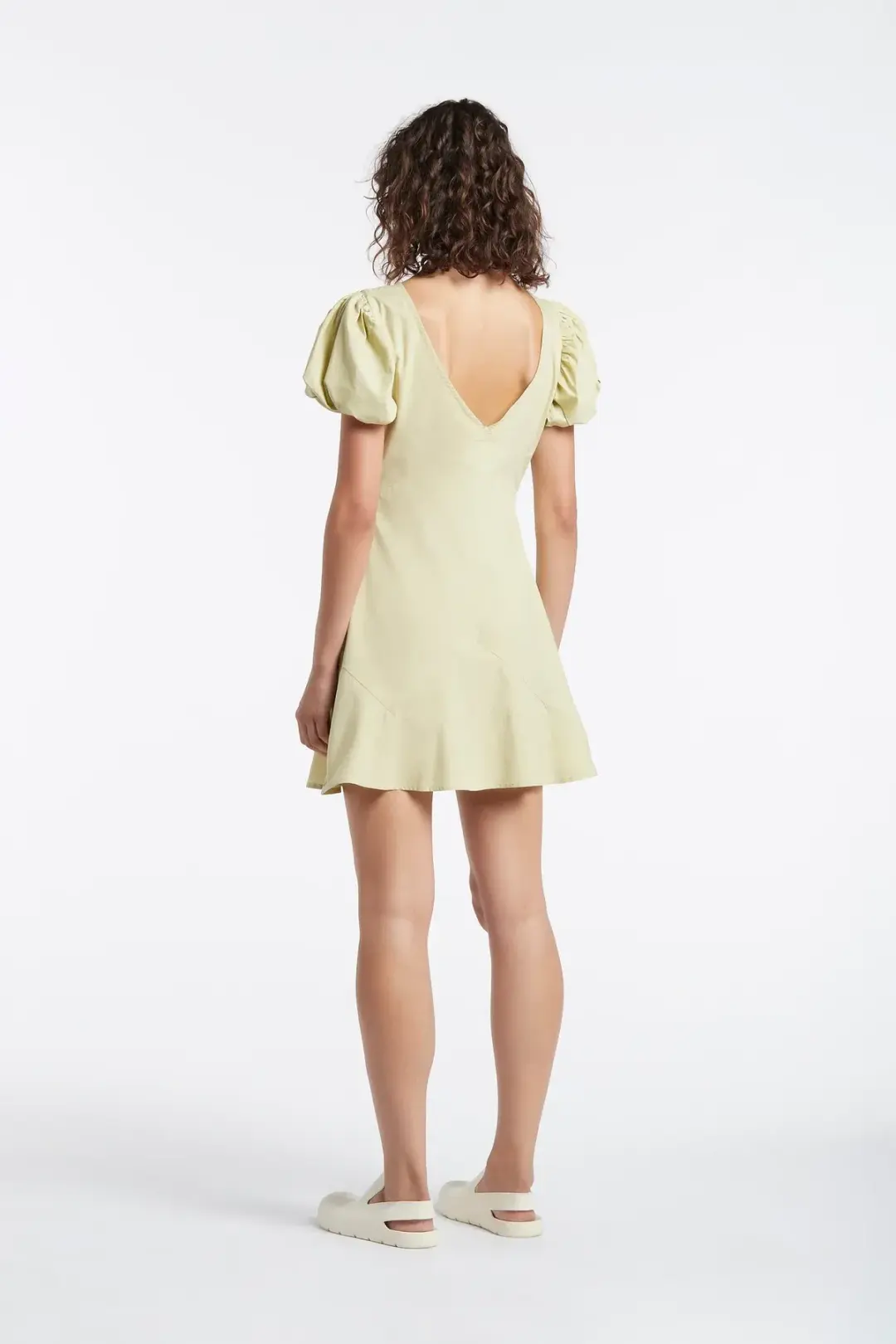Sir the Label Mason Panelled Mini Dress in Pistachio Green Size 10 for rent on The Volte - main image