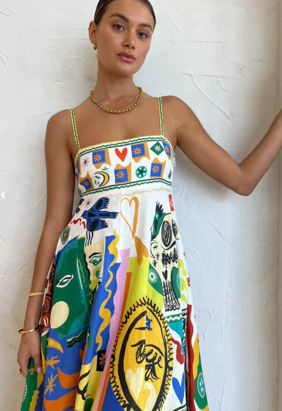 Alemais Soleil Sundress Multi Size AU 6 for rent on The Volte - main image