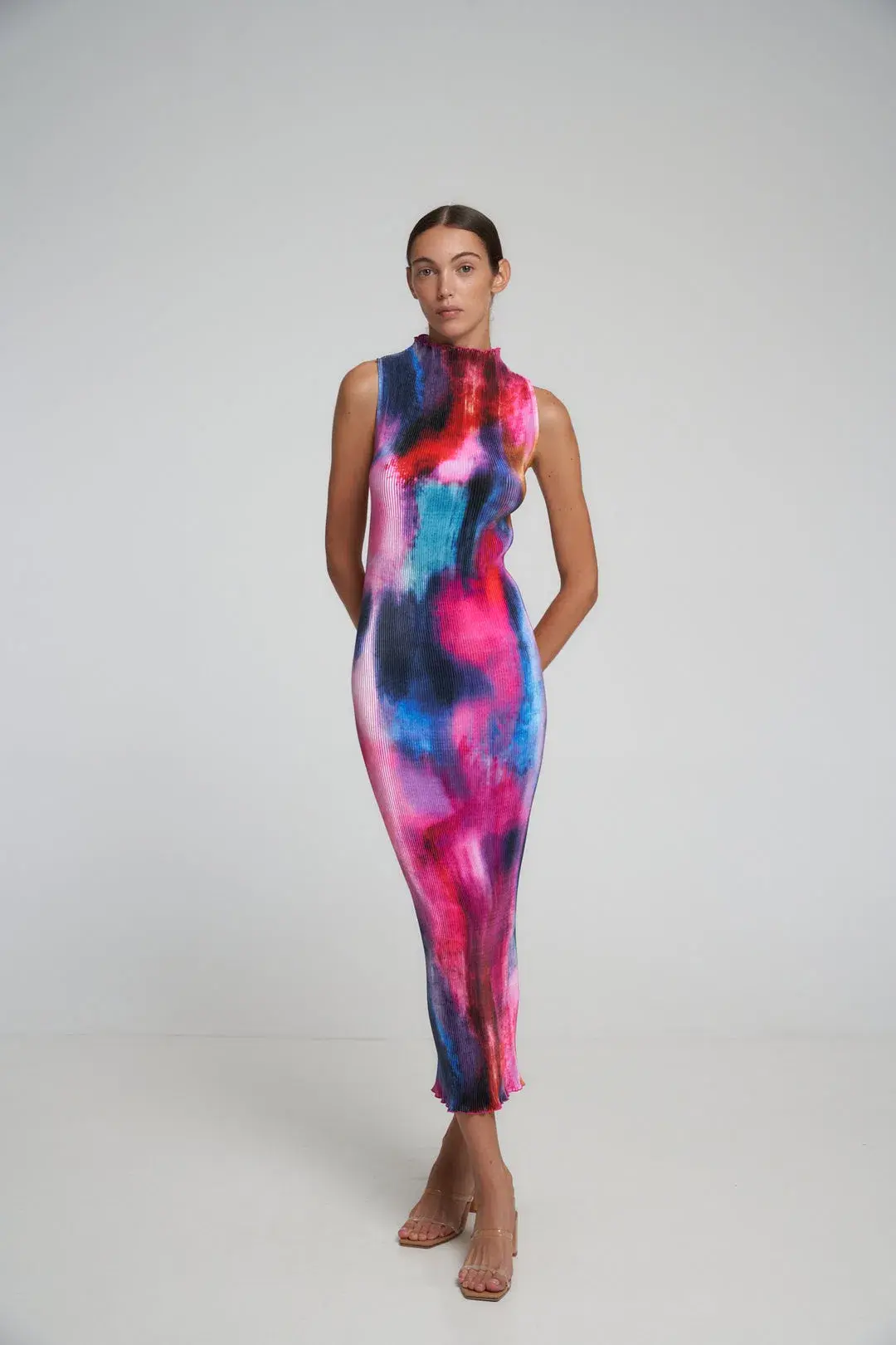 Lidee Moss Gown Multi Size 8 for rent on The Volte - main image