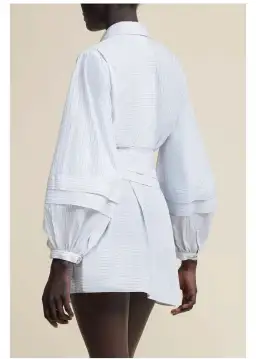 Acler Ballard Mini Dress in Stripe Mix Size 10 for rent on The Volte - image 3