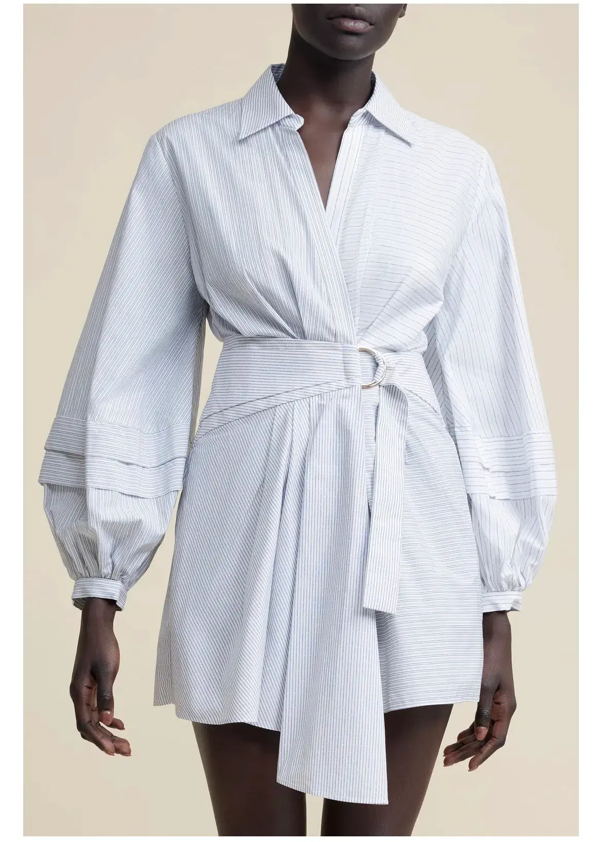 Acler Ballard Mini Dress in Stripe Mix Size 10 - Image 2