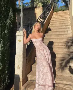 House of CB Seren Dress Pink Size 8 for rent on The Volte - image 1