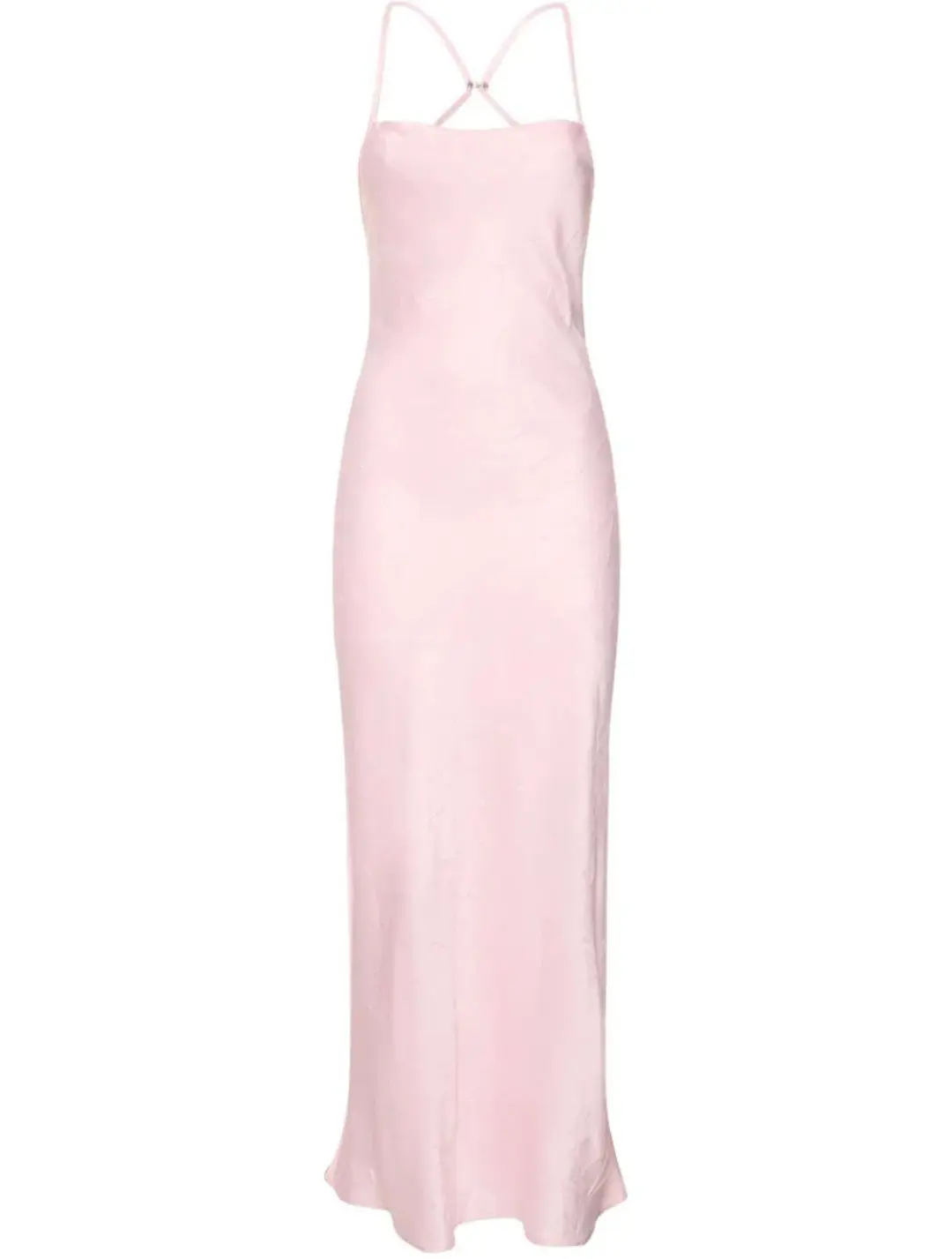Bec & Bridge Carolina Satin Maxi Dress Pink Size 6 for rent on The Volte - main image