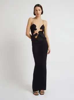 Christopher Esber Molded Venus Dress Black Size 6 for rent on The Volte - image 1