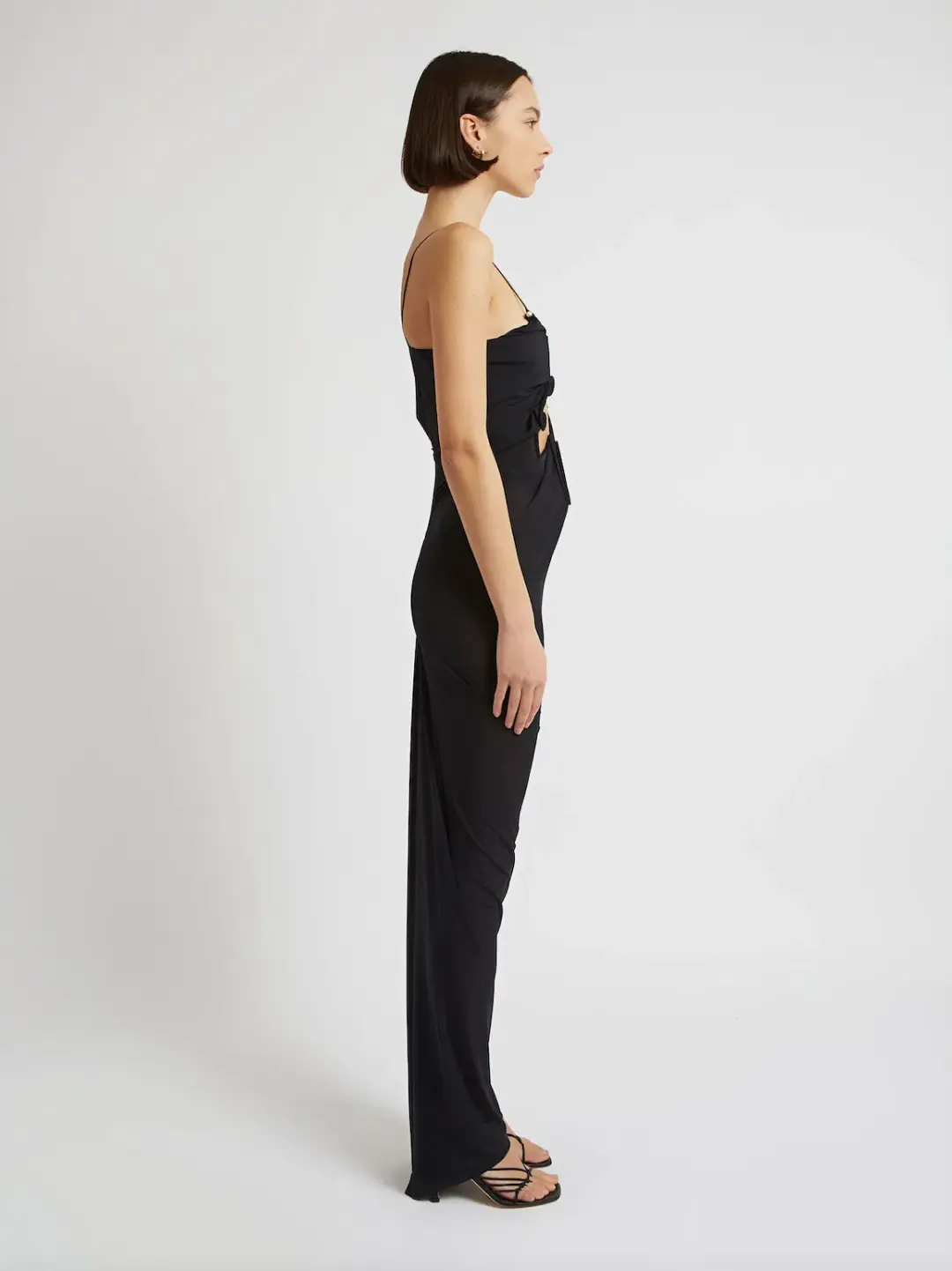 Christopher Esber Molded Venus Dress Black Size 6 for rent on The Volte - main image