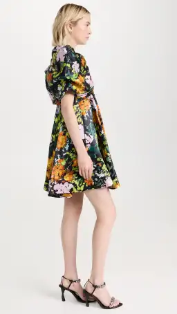 Aje Gabrielle Plunge Mini Dress Midnight Floral Size 8 for rent on The Volte - image 2