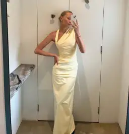 Sir the Label Giacomo Gathered Gown Butter Size 8 for rent on The Volte - image 3