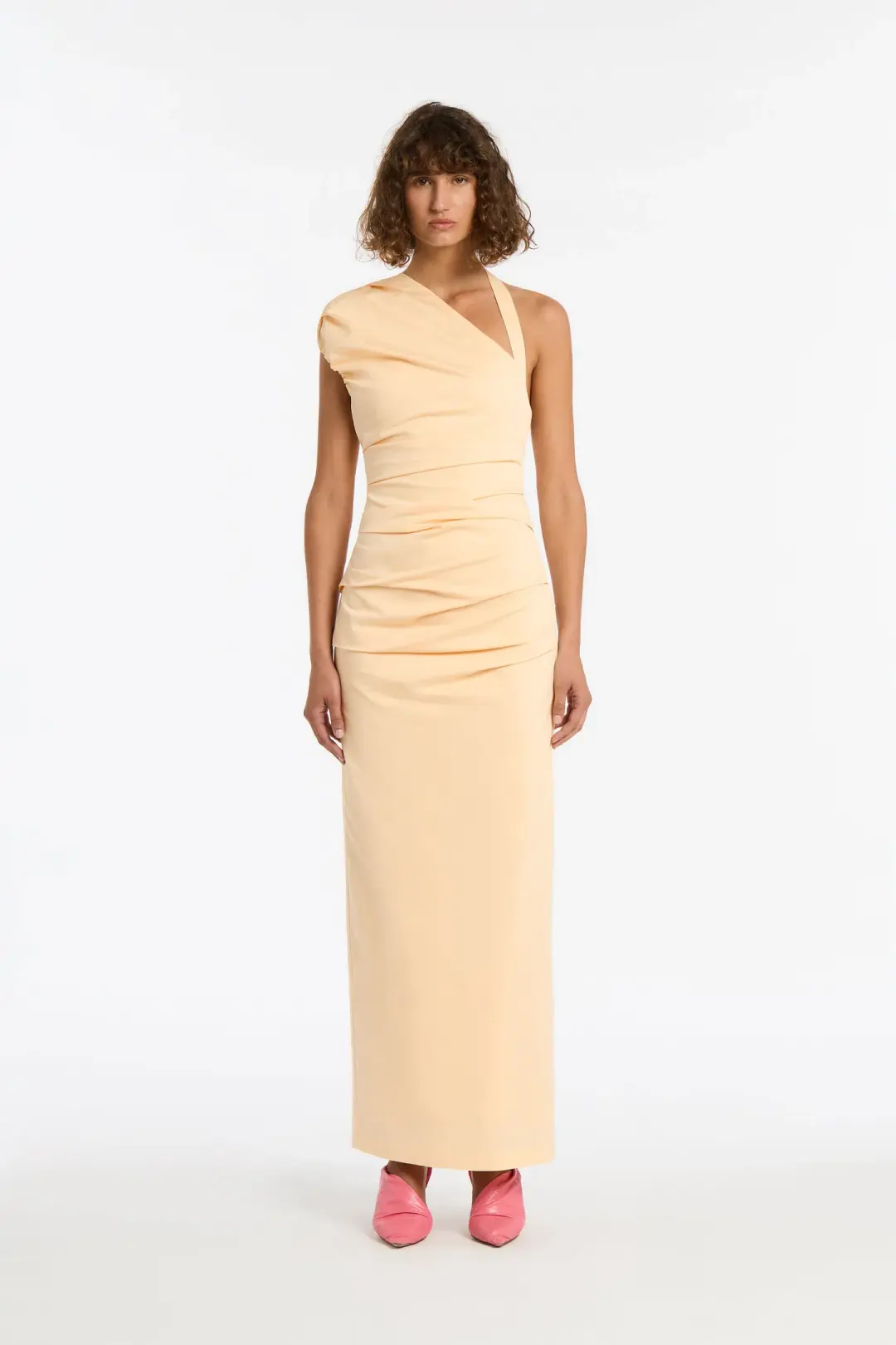 Sir the Label Giacomo Gathered Gown Butter Size 8 for rent on The Volte - main image