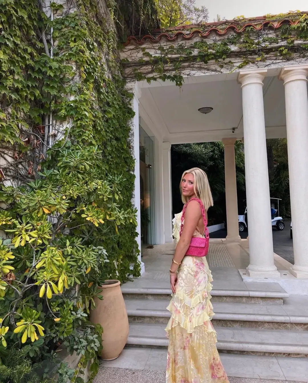 LoveShackFancy Rialto Maxi Dress Yellow Size 8 for rent on The Volte - main image