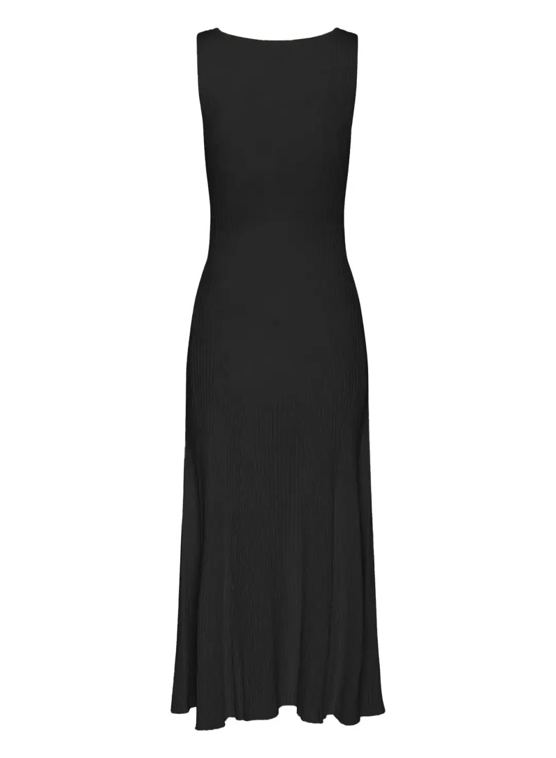 Anna Quan Dido Rib Knit Midi Dress Black Size 8 for rent on The Volte - main image